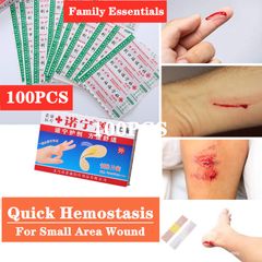 Family Essential Affordable Waterproof Band-Aid Band-Aid Breathable Care Small Wound Patch As pictures 100PCS