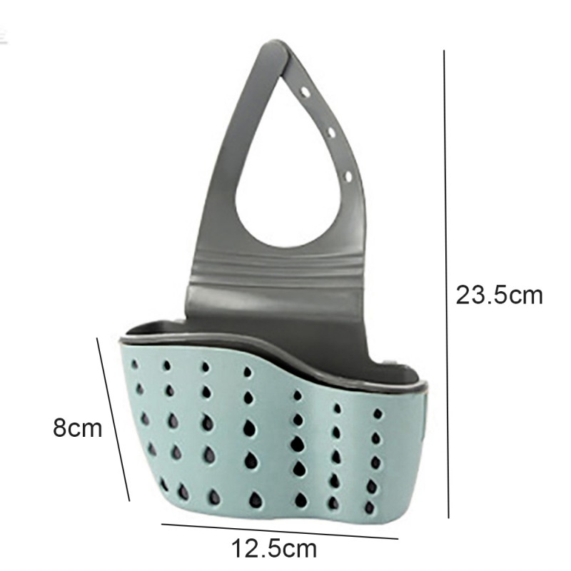 Premium Sink Drain Hanging Storage Bag Upgrade Kitchen Bathroom Thickened Double Layers Durable Sink Hanging Bags Professional Sink Home Plastic Drain Basket