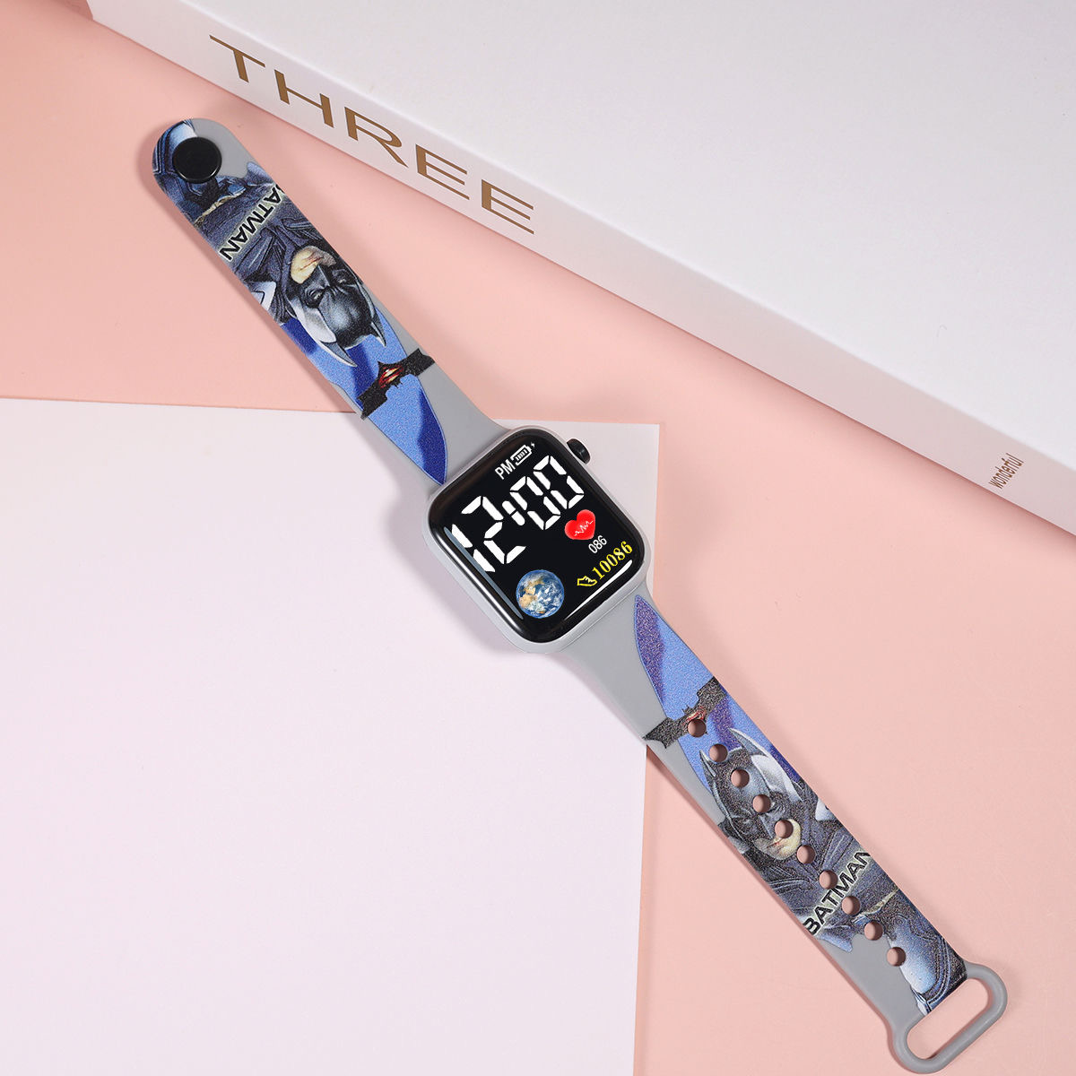 Fashion Sport Digital Women Watch Men Square Silicone Electronic LED Children Wristwatches Girls Clock For Gift