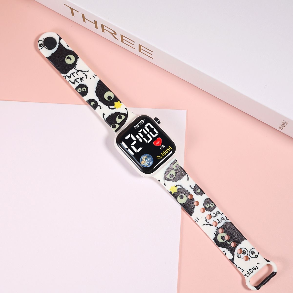 Fashion Sport Digital Women Watch Men Square Silicone Electronic LED Children Wristwatches Girls Clock For Gift