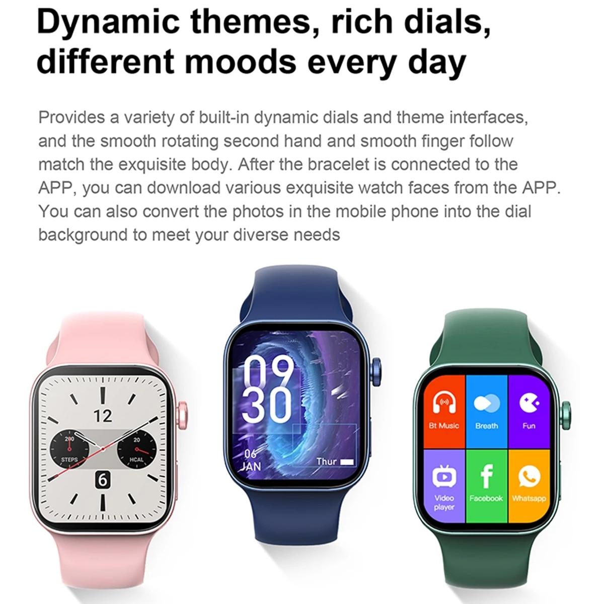 SmartWatch I8 Pro Max Series 8 Phone Call Custom Watch Face Sport Waterproof Women Man Wireless Charging Smart Watch