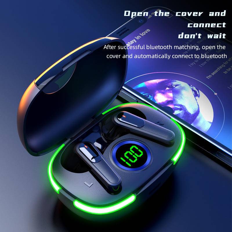 TWS Pro80 Wireless Headphones Bluetooth Earphones Touch Control Headset Noise Cancelling Earbuds with Mic for Android IOS