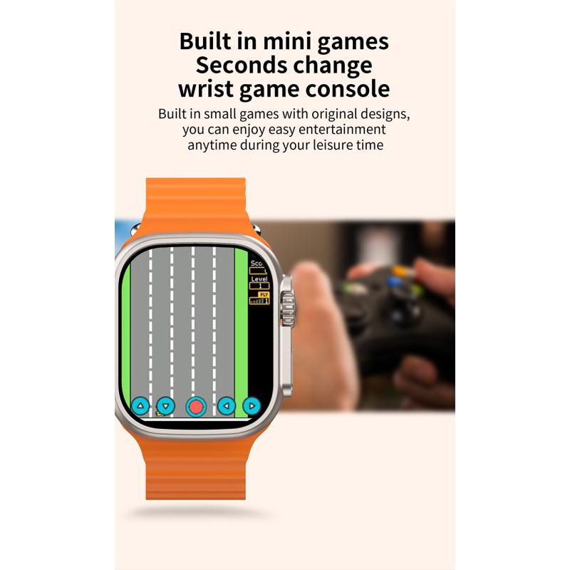 3 in 1 Smart Watch i9 Ultra Earphone 2 Straps Blood Oxygen Bluetooth Call Wireless Charger Digital Smartwatches VS T900 Ultra