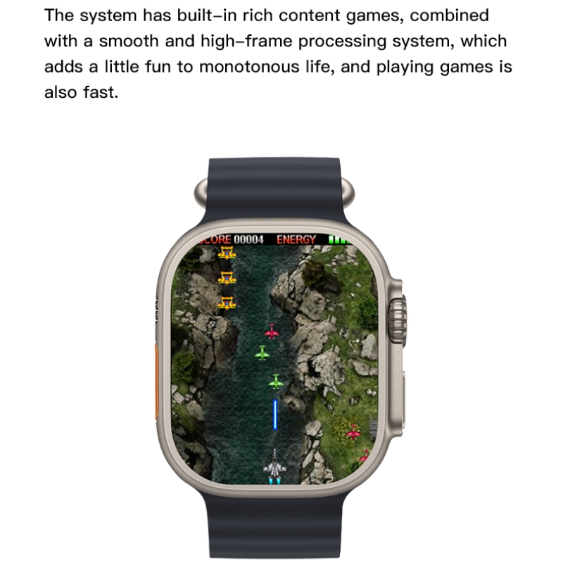 T900 Ultra 2 Smart Watch Gesture Answer Call Games Men Sports Watch Women Heart Rate Blood Pressure Smartwatch for Apple Android Phone