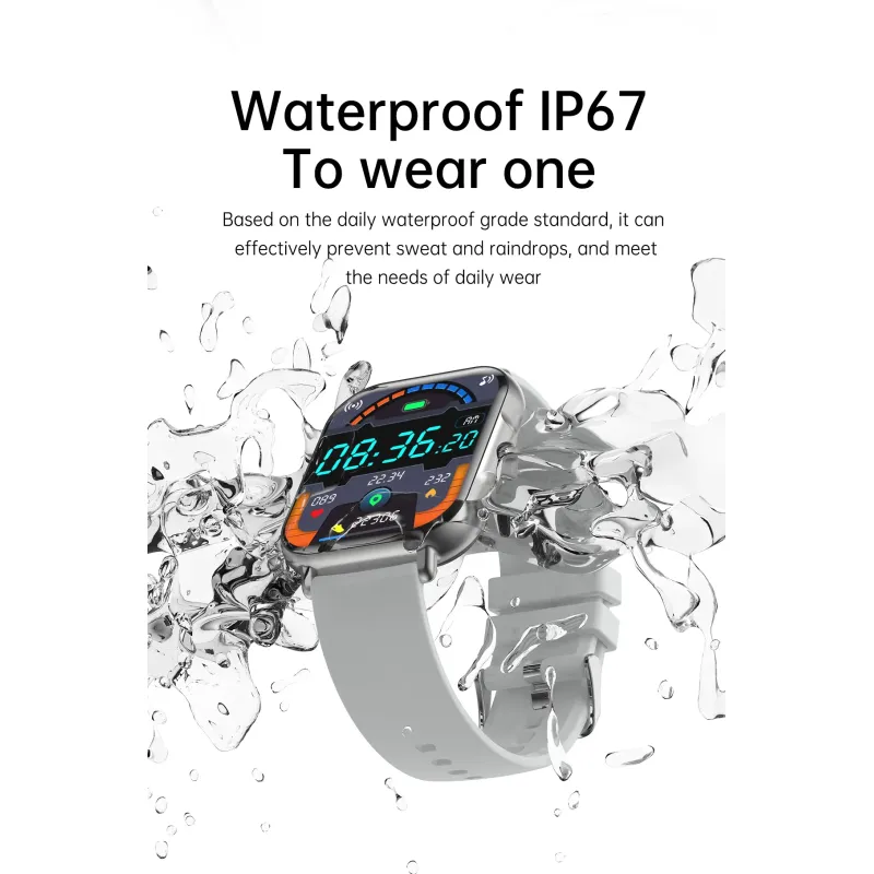 H15 Smart Watch GT50 Men Women Bluetooth Call Heart Rate Blood Oxygen Voice Assistant Sports Smartwatch