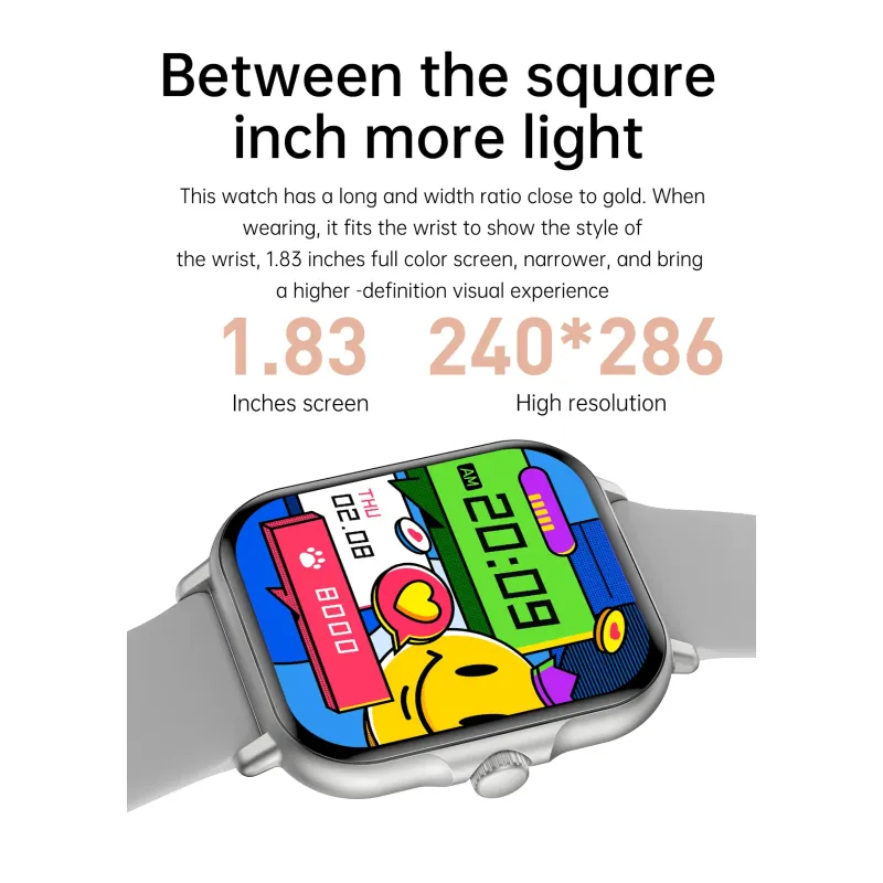 H15 Smart Watch GT50 Men Women Bluetooth Call Heart Rate Blood Oxygen Voice Assistant Sports Smartwatch