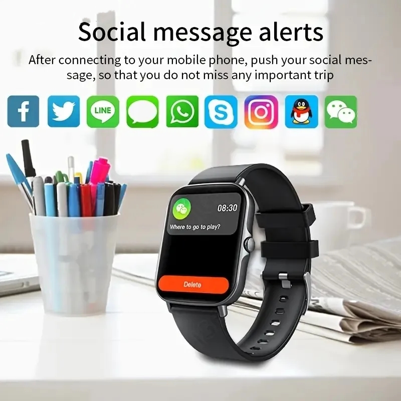 H15 Smart Watch GT50 Men Women Bluetooth Call Heart Rate Blood Oxygen Voice Assistant Sports Smartwatch