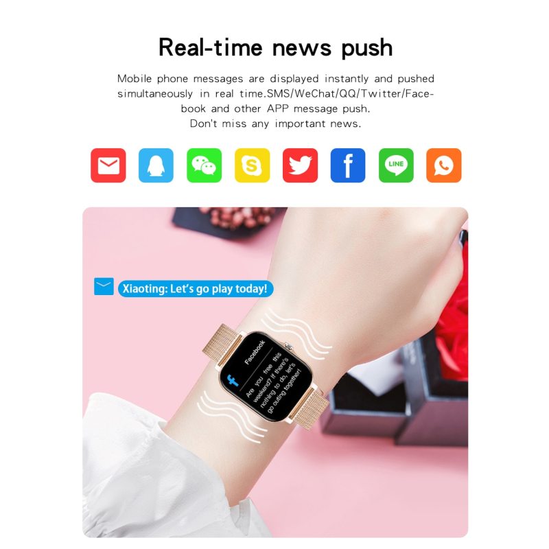 Y13 GT20 Smart Watch For Men Women Gift 1.69 Full Touch Screen Sports Fitness Watches Bluetooth Calls Blood Pressure Smartwatch Wristwatch