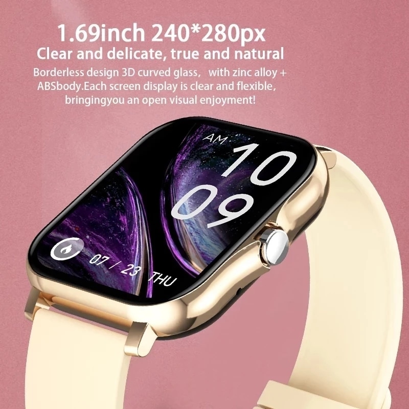Y13 GT20 Smart Watch For Men Women Gift 1.69 Full Touch Screen Sports Fitness Watches Bluetooth Calls Blood Pressure Smartwatch Wristwatch