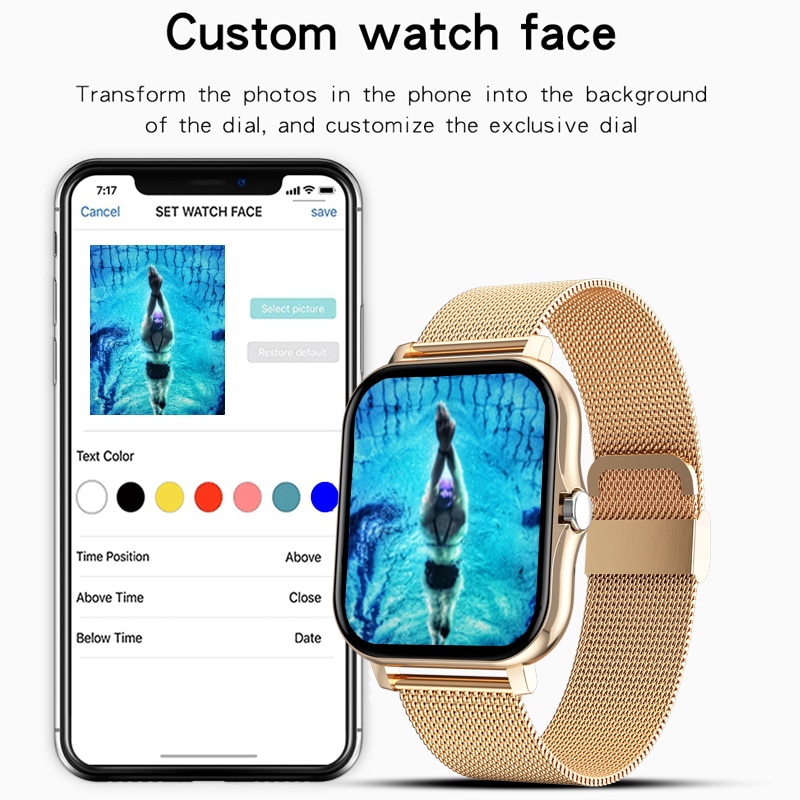 Y13 GT20 Smart Watch For Men Women Gift 1.69 Full Touch Screen Sports Fitness Watches Bluetooth Calls Blood Pressure Smartwatch Wristwatch