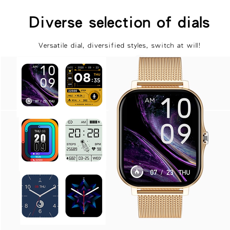 Y13 GT20 Smart Watch For Men Women Gift 1.69 Full Touch Screen Sports Fitness Watches Bluetooth Calls Blood Pressure Smartwatch Wristwatch