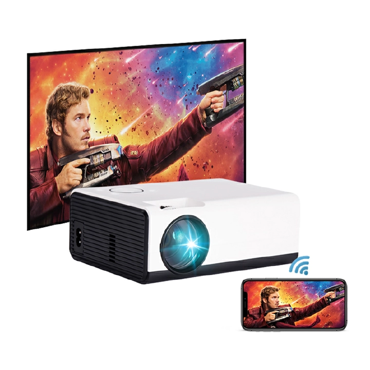 T01 Native 1280x720p HD Smart Projector Android 9.0 5G Wifi BT4.1 Video Game Proyector Support 1080p Home Theater