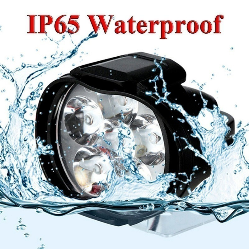 Electric Motorcycle LED Headlights Super Bright E-Bike Lights Accessories DC 9-85V Scooter Spotlights Car Fog Lamps with Switch