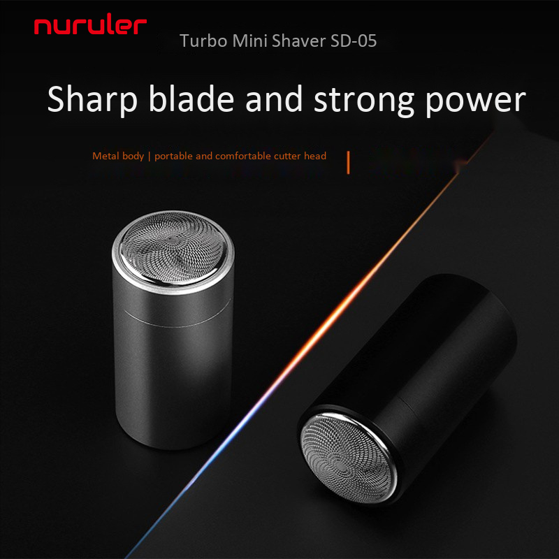 New Pocket Size USB Rechargeable Waterproof IPX6 Safety Razor Machine Long Battery Life Portable Cylindrical Electric Shaver