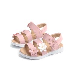 Girls sandals  princess shoes girls shoes non-slip soft bottom girls sandals Baby Shoes  Kids sandals 29 Pink