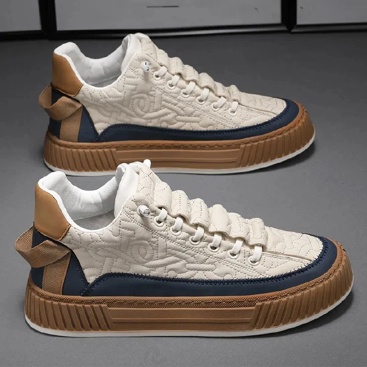 Thick-soled Board Shoes Men's Sneakers Trendy Students With Lightweight Casual Sports Shoes