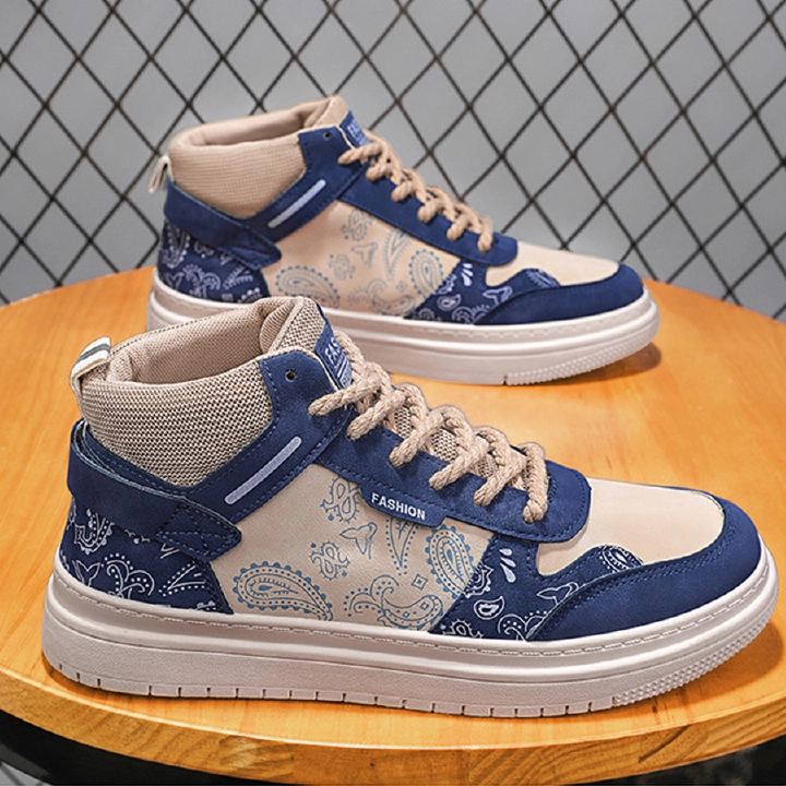 AJ Men's Shoes Hundred With Sports Shoes Casual Shoes Men Tide Shoes New High Top Board Shoes Men  Sneakers