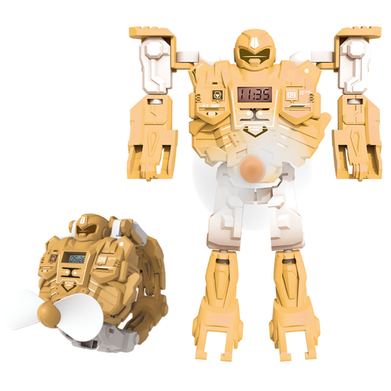 Children's Electronic Watch Cartoon Deformation Fan Watch Robot Fan Digital Watch Toy Boy Girl Cute Clock For Kids