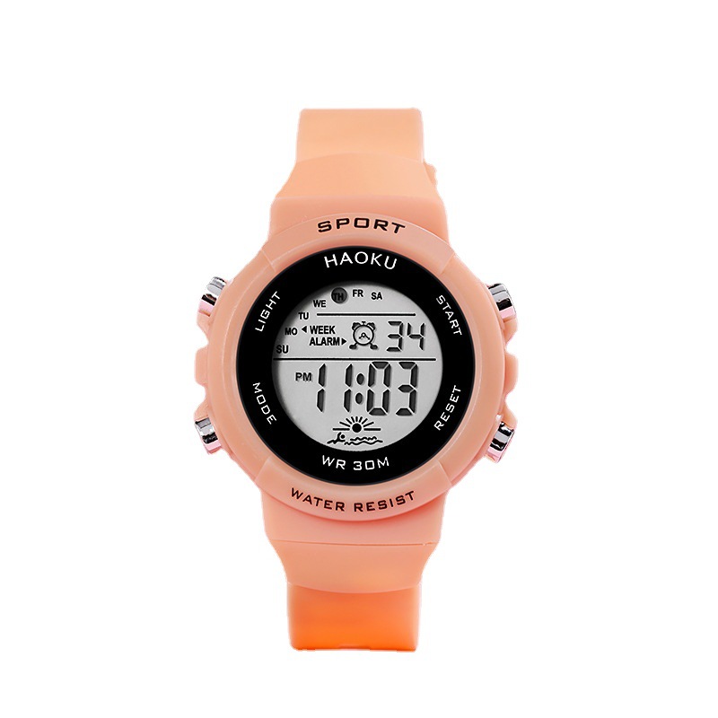 Fashion Sports Digital Watch for Women Girls Boys Chronograph Silicone Strap Electronic Clock Luminous Wristwatch For Children