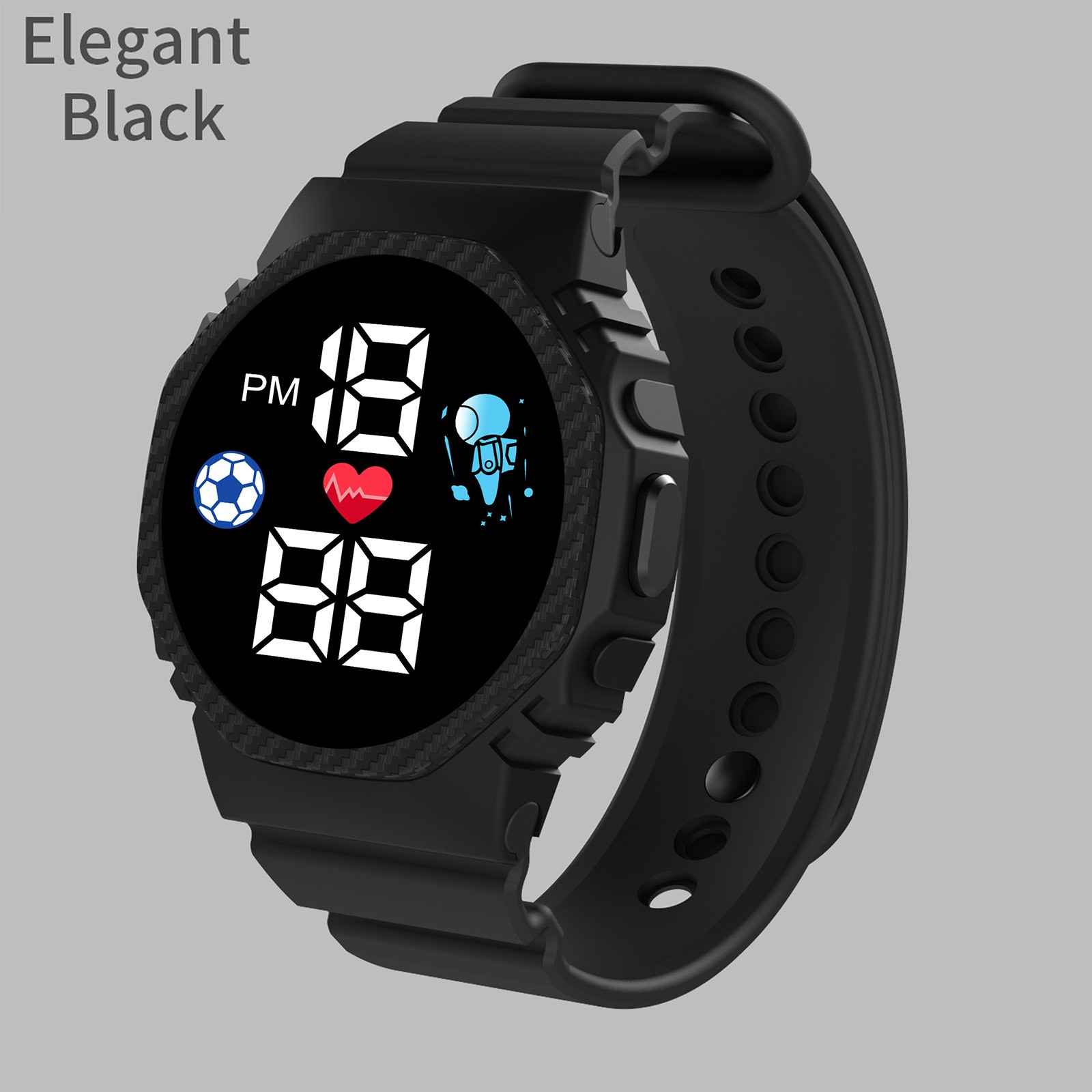 Kawaii Kids' Smart Watch Display Week Electronic Digital Wrist Watches For Girls Boy Students Outdoor Sports Clock