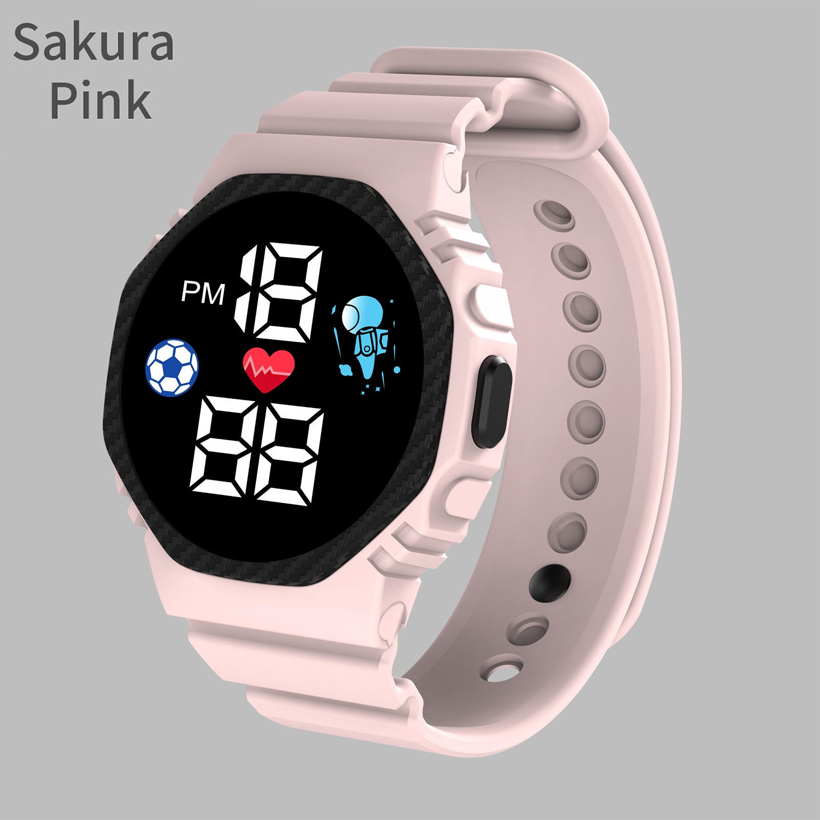 Kawaii Kids' Smart Watch Display Week Electronic Digital Wrist Watches For Girls Boy Students Outdoor Sports Clock