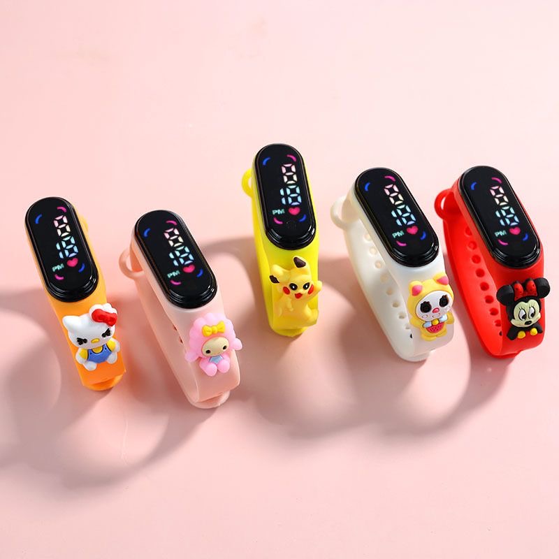 Children's Watch LED Digital Wrist Watch for Boy Girl kids Cute Cartoon Watch Kids Sport Wristband Gift