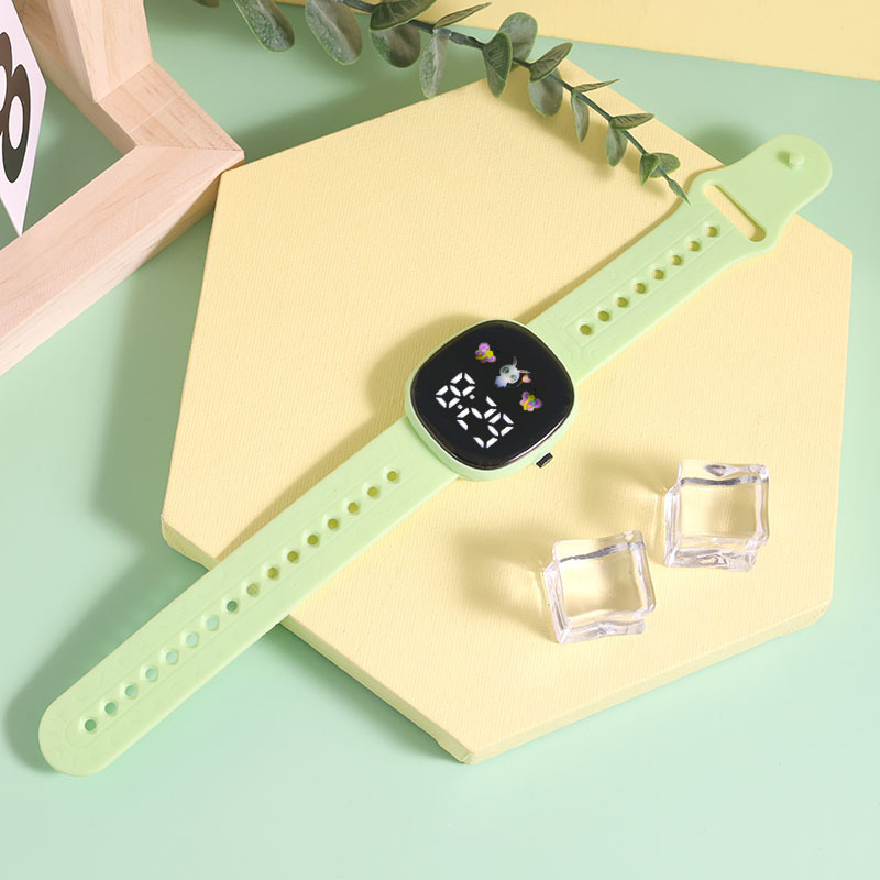 Children's Boys and Girls Watch Cartoon LED Digital Clock Student Sports Electronic Watch Kids Gift Watch Cute Wristwatch