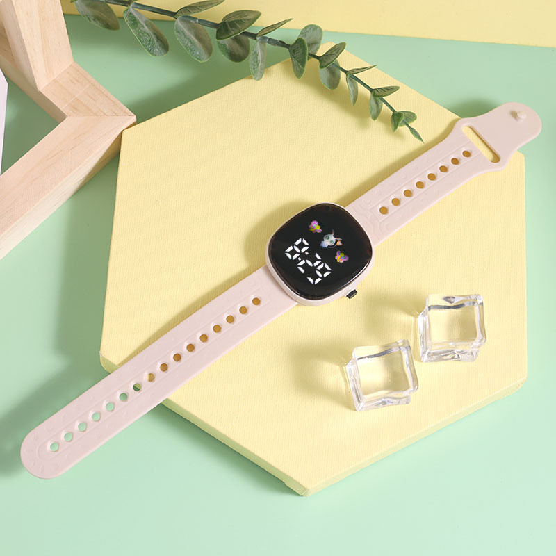 Children's Boys and Girls Watch Cartoon LED Digital Clock Student Sports Electronic Watch Kids Gift Watch Cute Wristwatch
