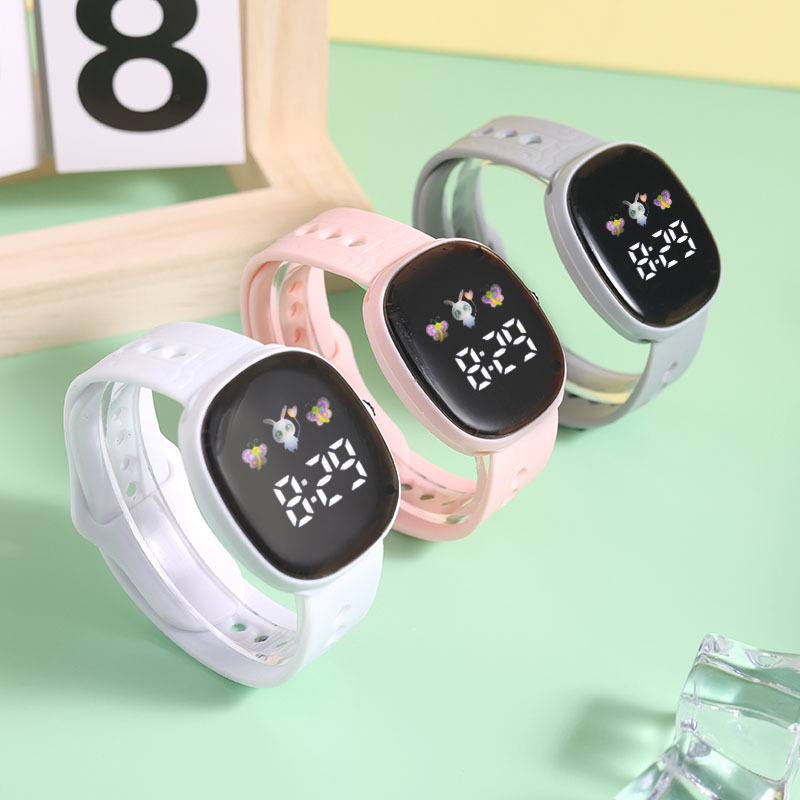 Children's Boys and Girls Watch Cartoon LED Digital Clock Student Sports Electronic Watch Kids Gift Watch Cute Wristwatch