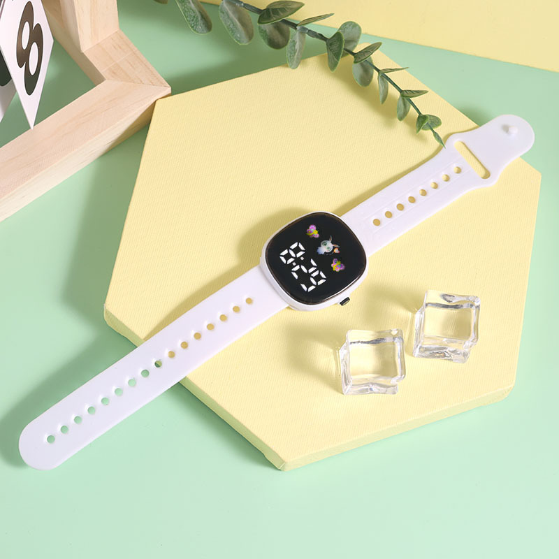 Children's Boys and Girls Watch Cartoon LED Digital Clock Student Sports Electronic Watch Kids Gift Watch Cute Wristwatch