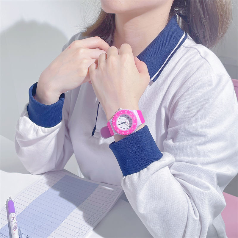 Fashion Silicone Women Watches Simple Sport Ladies Quartz Wristwatches Fresh Children Clock Gifts