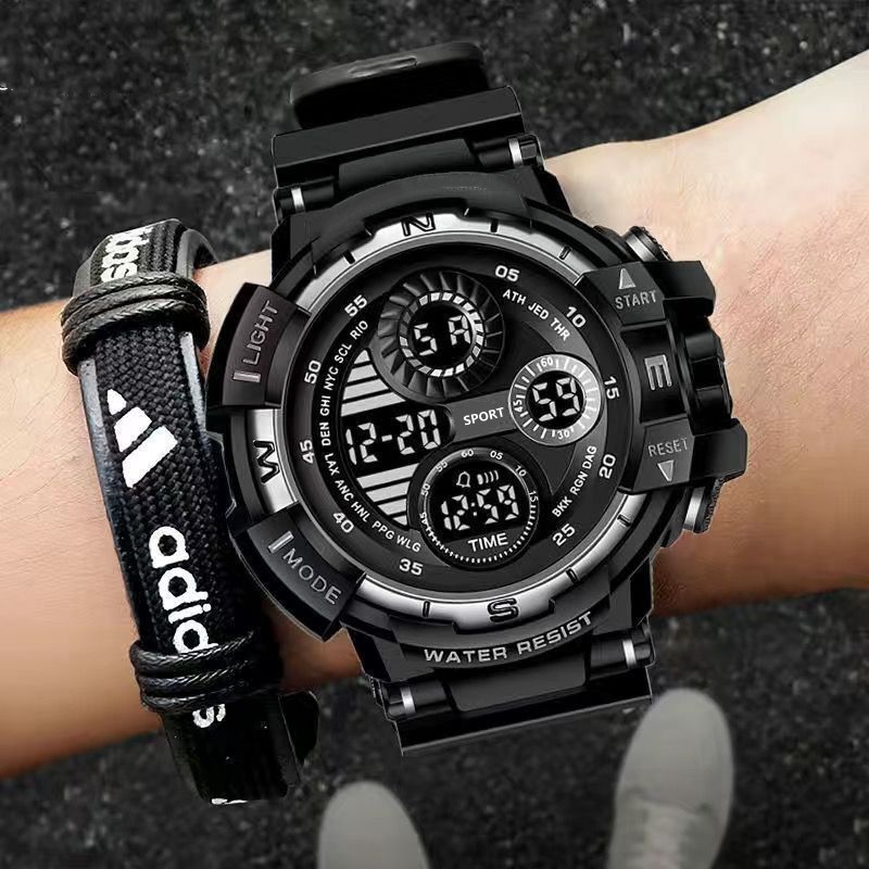 Military Digital Watch for Men Outdoor Men's Sports Watches Clock Waterproof Luminous Chronograph Student Electronic Wristwatch