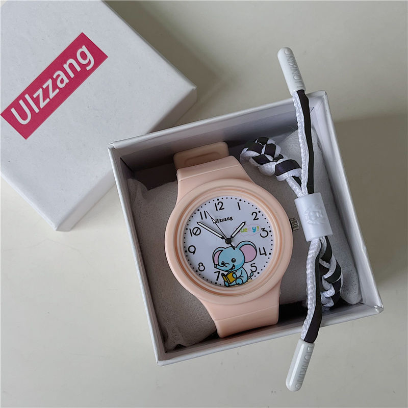 Children's Cartoon Electronic Watches Silicone Band Multi-function Cute Alarm Clocks Round Wristwatch for Boys Girls