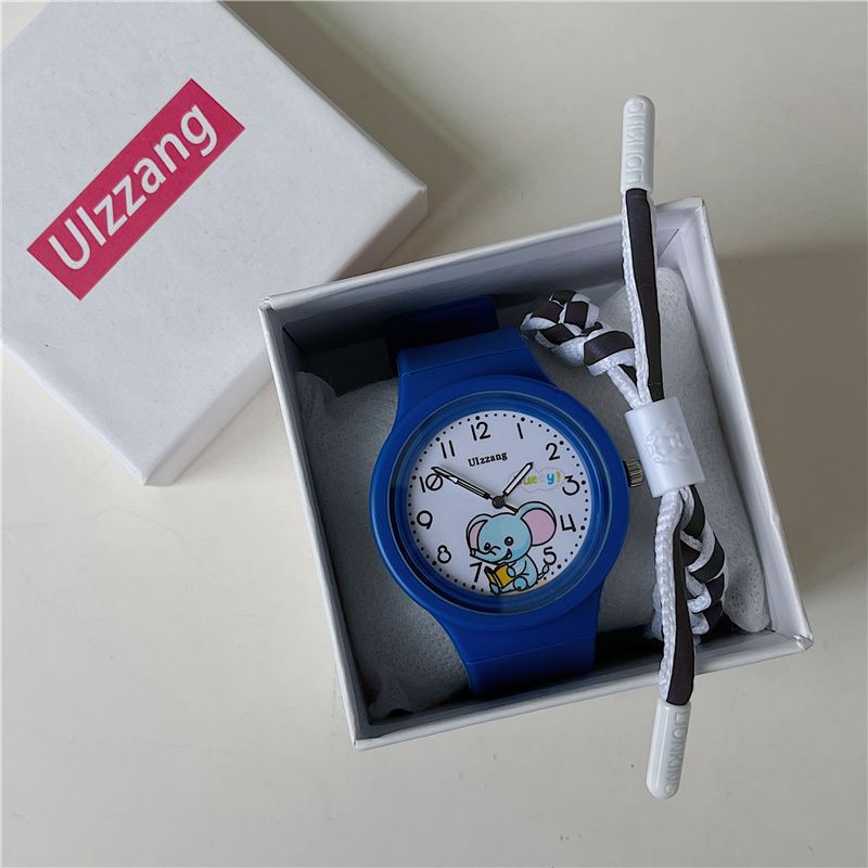 Children's Cartoon Electronic Watches Silicone Band Multi-function Cute Alarm Clocks Round Wristwatch for Boys Girls