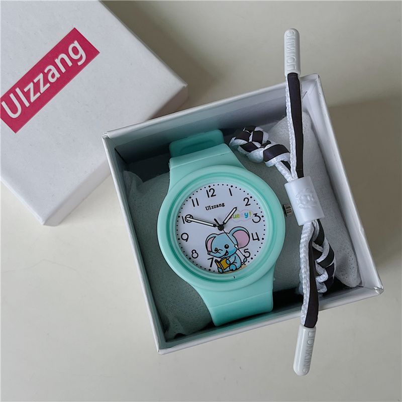 Children's Cartoon Electronic Watches Silicone Band Multi-function Cute Alarm Clocks Round Wristwatch for Boys Girls