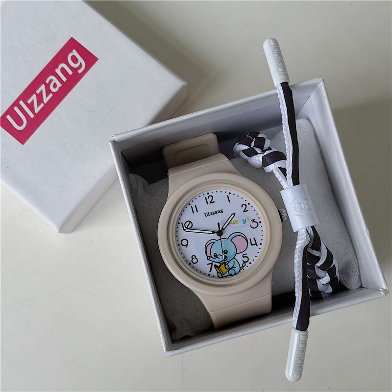 Children's Cartoon Electronic Watches Silicone Band Multi-function Cute Alarm Clocks Round Wristwatch for Boys Girls