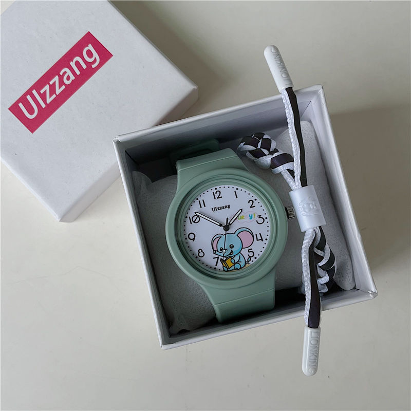 Children's Cartoon Electronic Watches Silicone Band Multi-function Cute Alarm Clocks Round Wristwatch for Boys Girls
