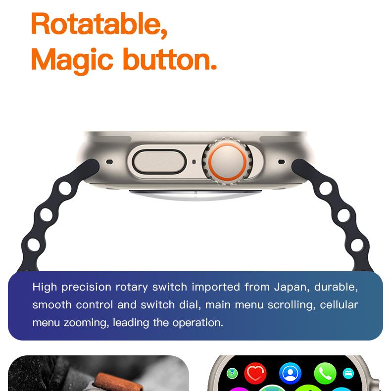 T900 Ultra Iwo Series 8 Ultra Smart Watch Man Women Sport Blood Oxygen Bluetooth Call Smartwatch For iOS Android Phone PK T800 Ultra