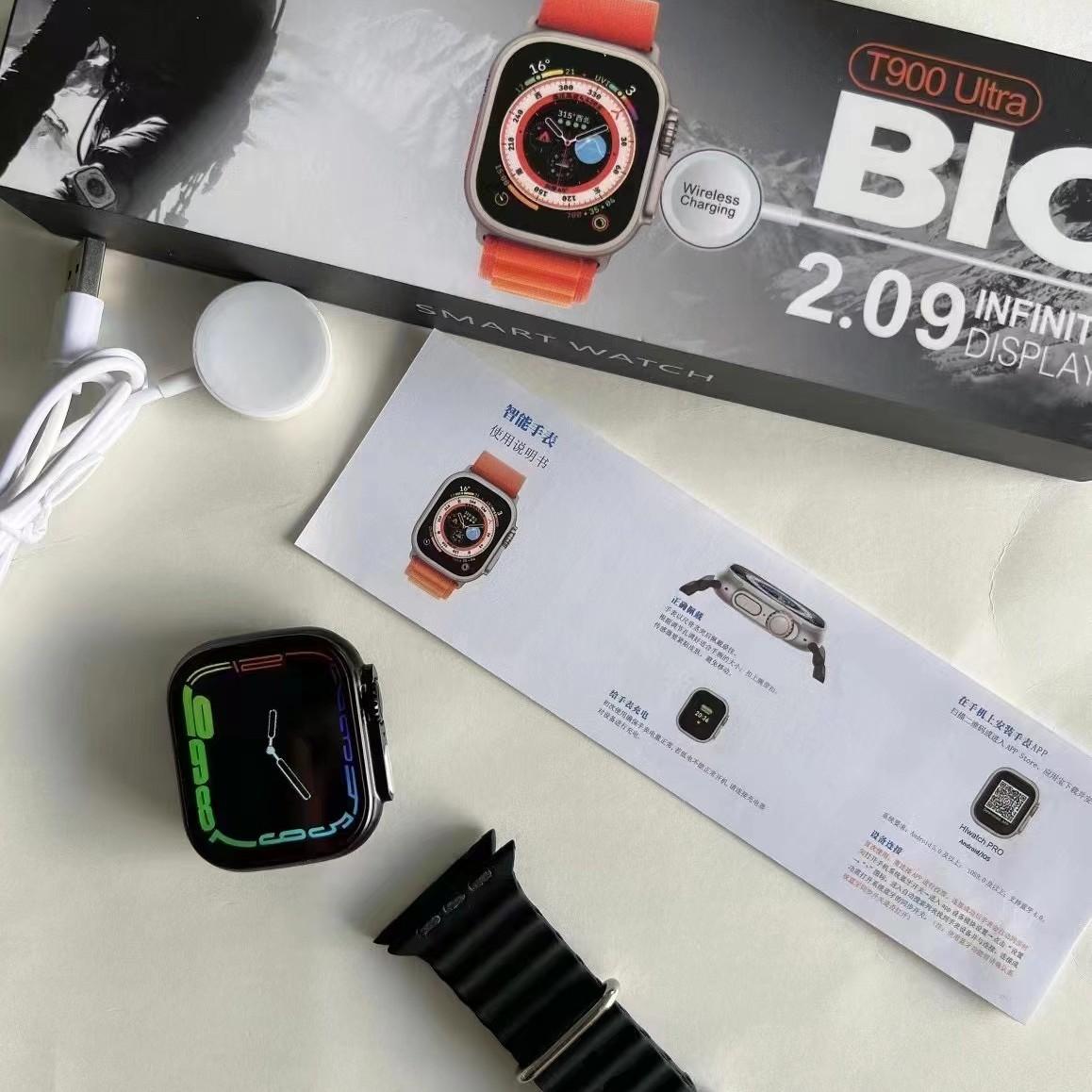 T900 Ultra Iwo Series 8 Ultra Smart Watch Man Women Sport Blood Oxygen Bluetooth Call Smartwatch For iOS Android Phone PK T800 Ultra