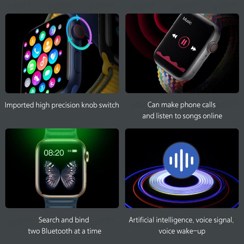 T900 Pro Max Smart Watch with Two Buttons DIY Watch Face Bluetooth Phone Dial Waterproof Watch Sports Men Women Smartwatch