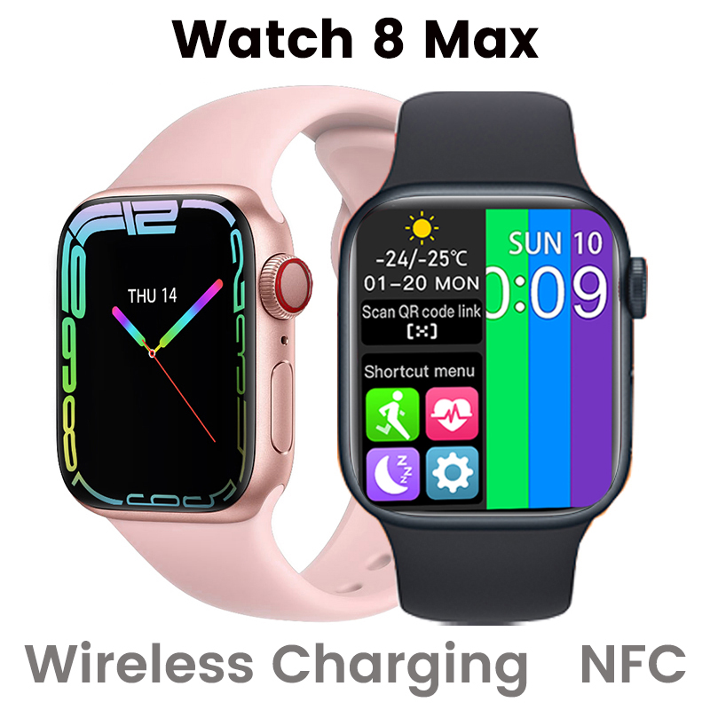 Watch 8 Max Smartwatch NFC Wireless Charging Men Women Bluetooth Call Sport Fitness Tracker Smart Watch PK I8 Pro Max