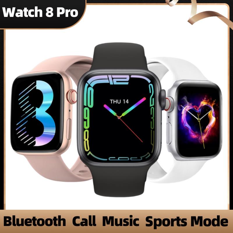 Smart Watch 8 Pro Men Answer Call Fitness Tracker Calculator Blood Pressure Women Smartwatch For iPhone Android Phone PK i8 pro max