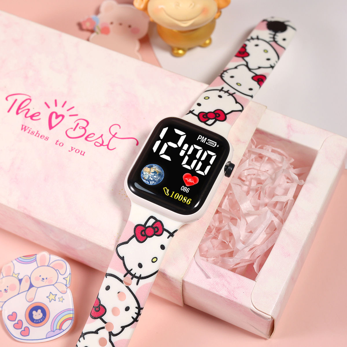 Sport Digital LED Watch Women Men Square Silicone Electronic Wristwatch Casual Children Watches for Girls Clock