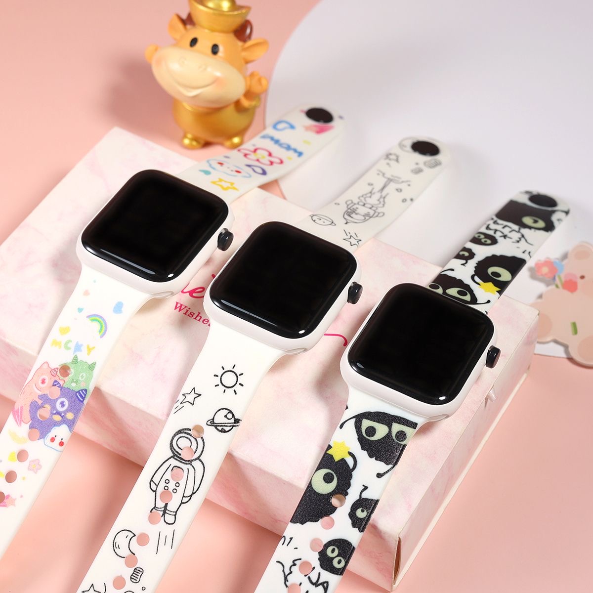 Sport Digital LED Watch Women Men Square Silicone Electronic Wristwatch Casual Children Watches for Girls Clock