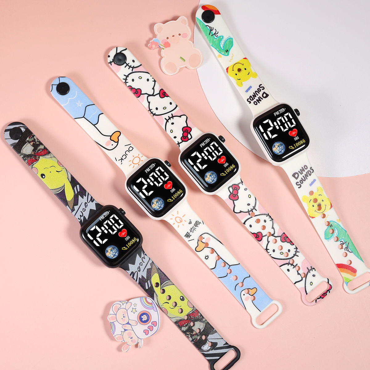 Sport Digital LED Watch Women Men Square Silicone Electronic Wristwatch Casual Children Watches for Girls Clock