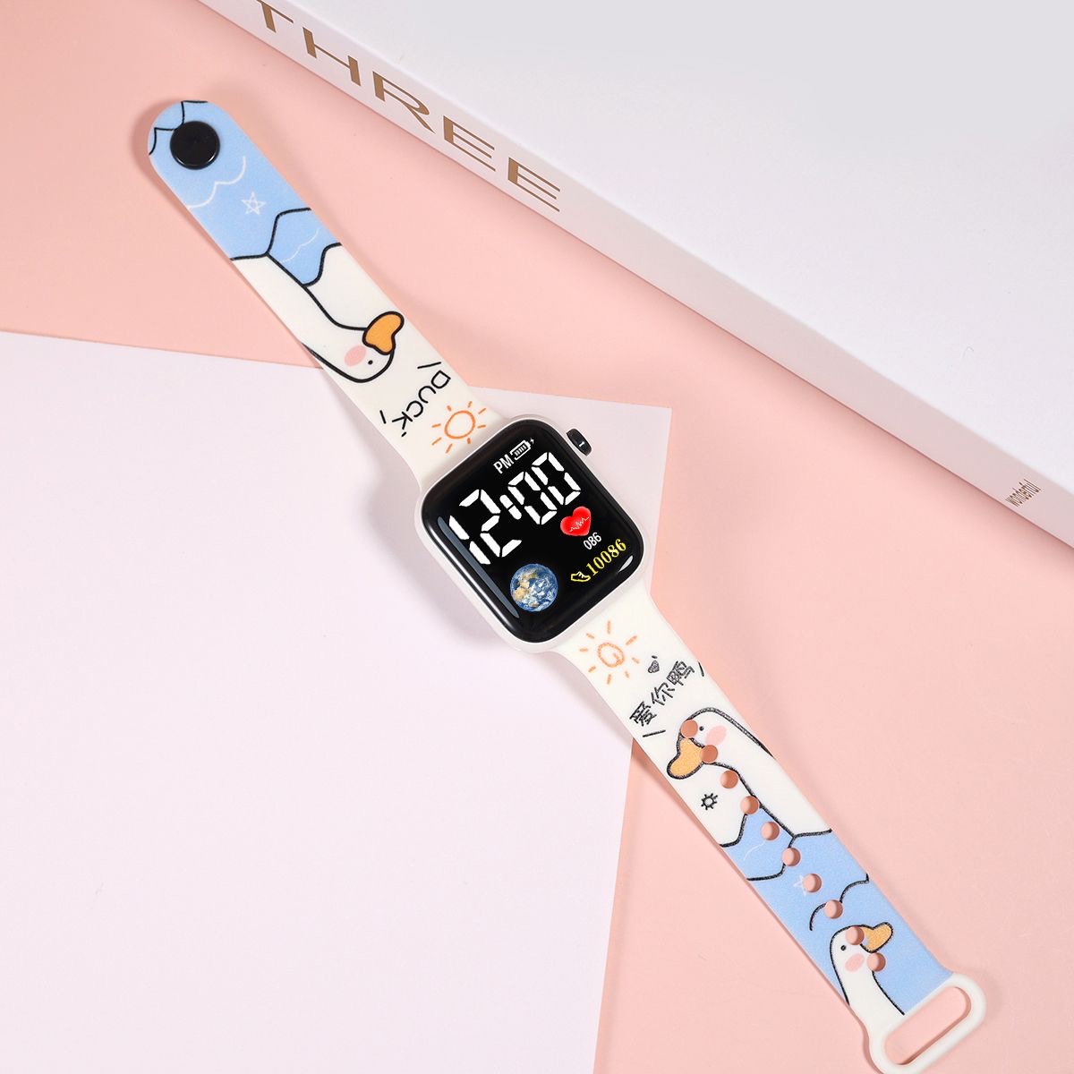 Sport Digital LED Watch Women Men Square Silicone Electronic Wristwatch Casual Children Watches for Girls Clock