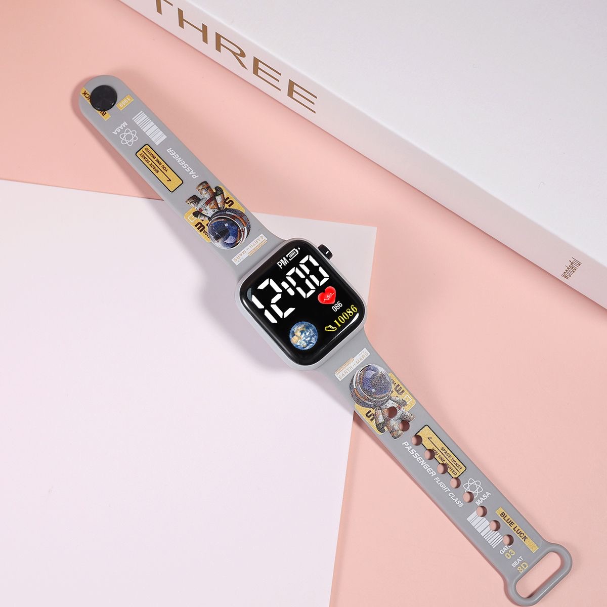 Sport Digital LED Watch Women Men Square Silicone Electronic Wristwatch Casual Children Watches for Girls Clock