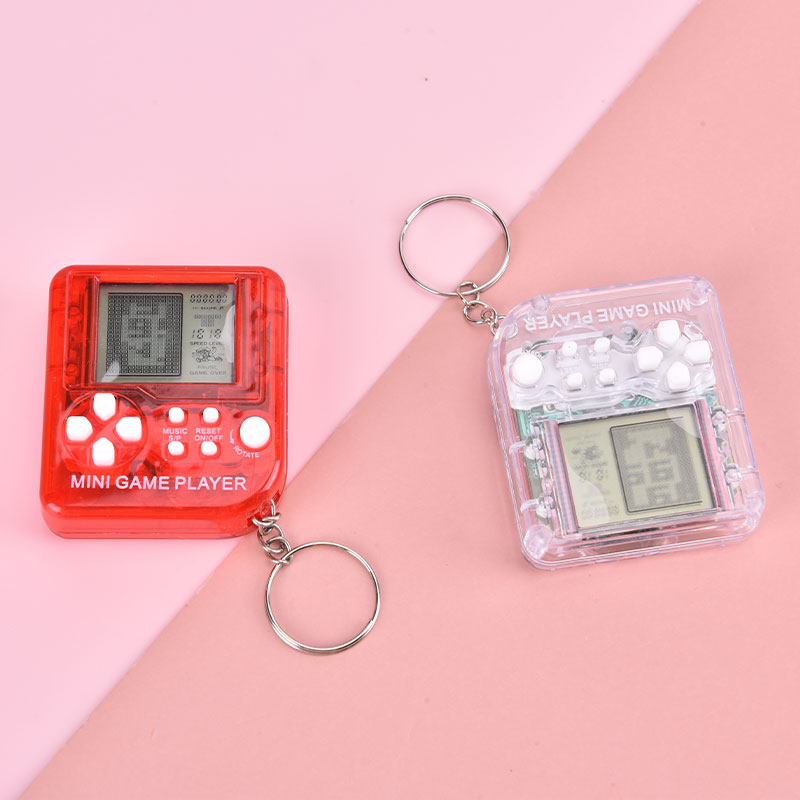 Portable Mini Handheld Retro Video Game Console Keyring Built-in 26 Classic Games Machine Battery Included Gift