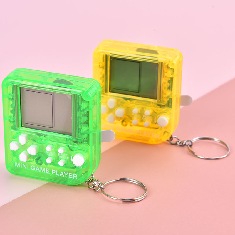 Portable Mini Handheld Retro Video Game Console Keyring Built-in 26 Classic Games Machine Battery Included Gift