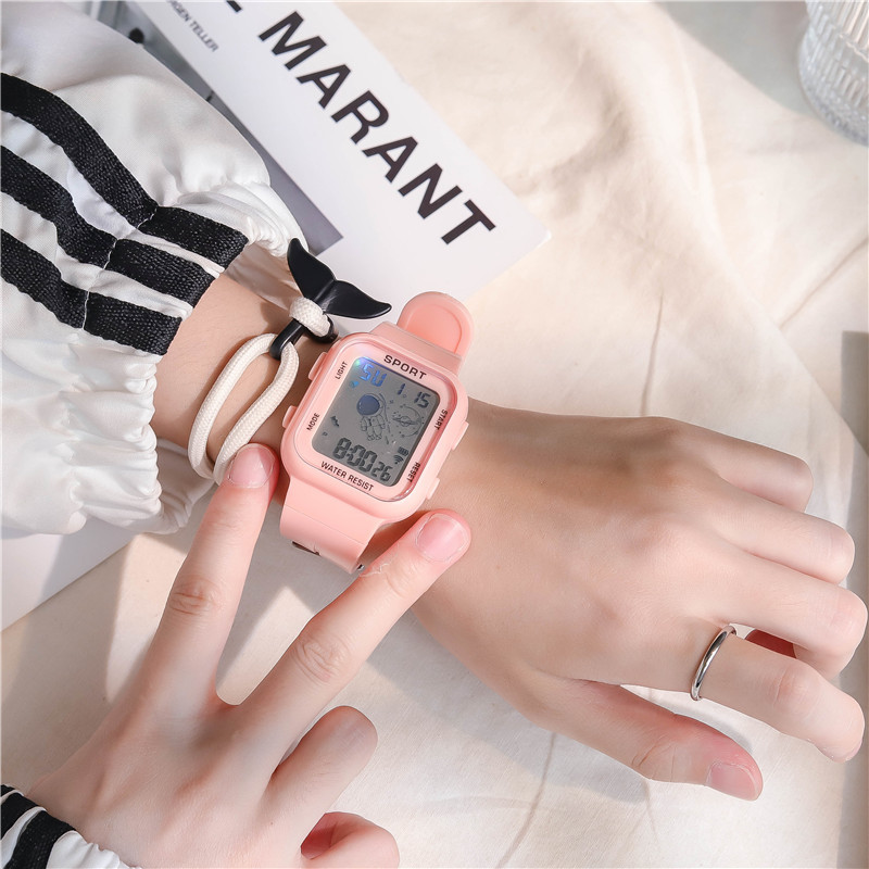 Astronaut Wristwatch Women Men Digital Watch Students Ins Fashion Clock Children's Boy Girls Electronic Watch For Gift